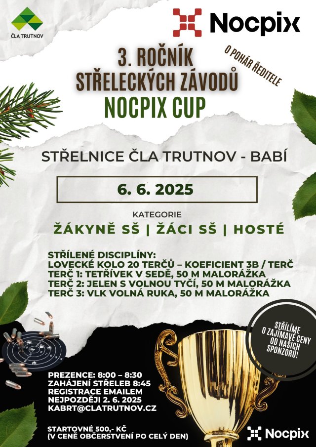 3. ročník střeleckých závodů O pohár ředitele 